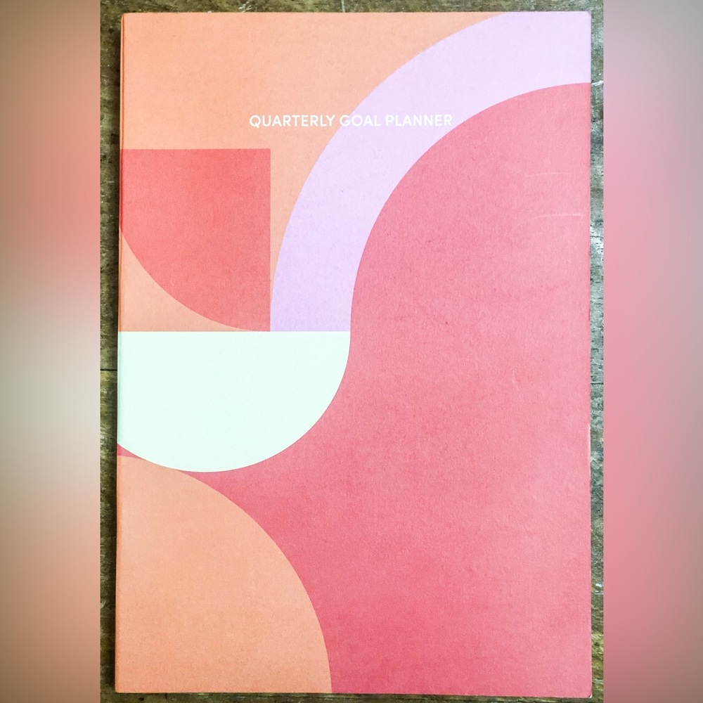 Poketo Quarterly Goal Planner in Pink and Orange